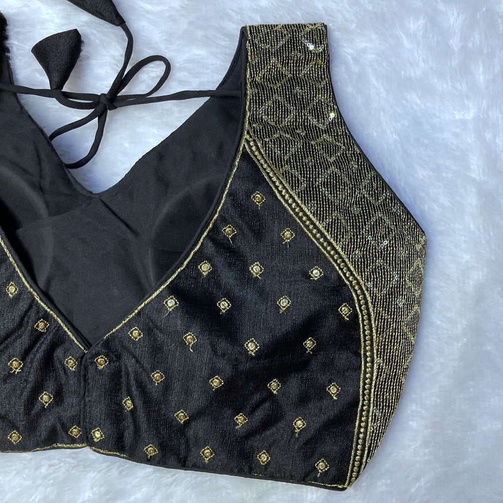 Heavy Milano Silk Sequins Work Blouse